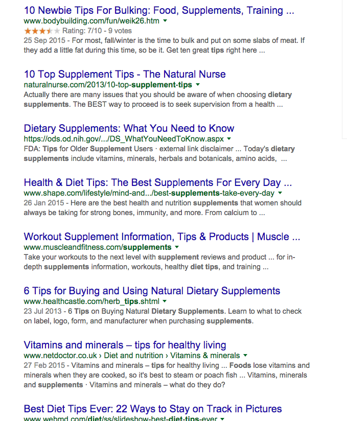 Search results - food suplements