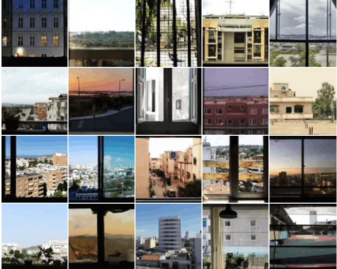 Moving photos taken from windows around the world.