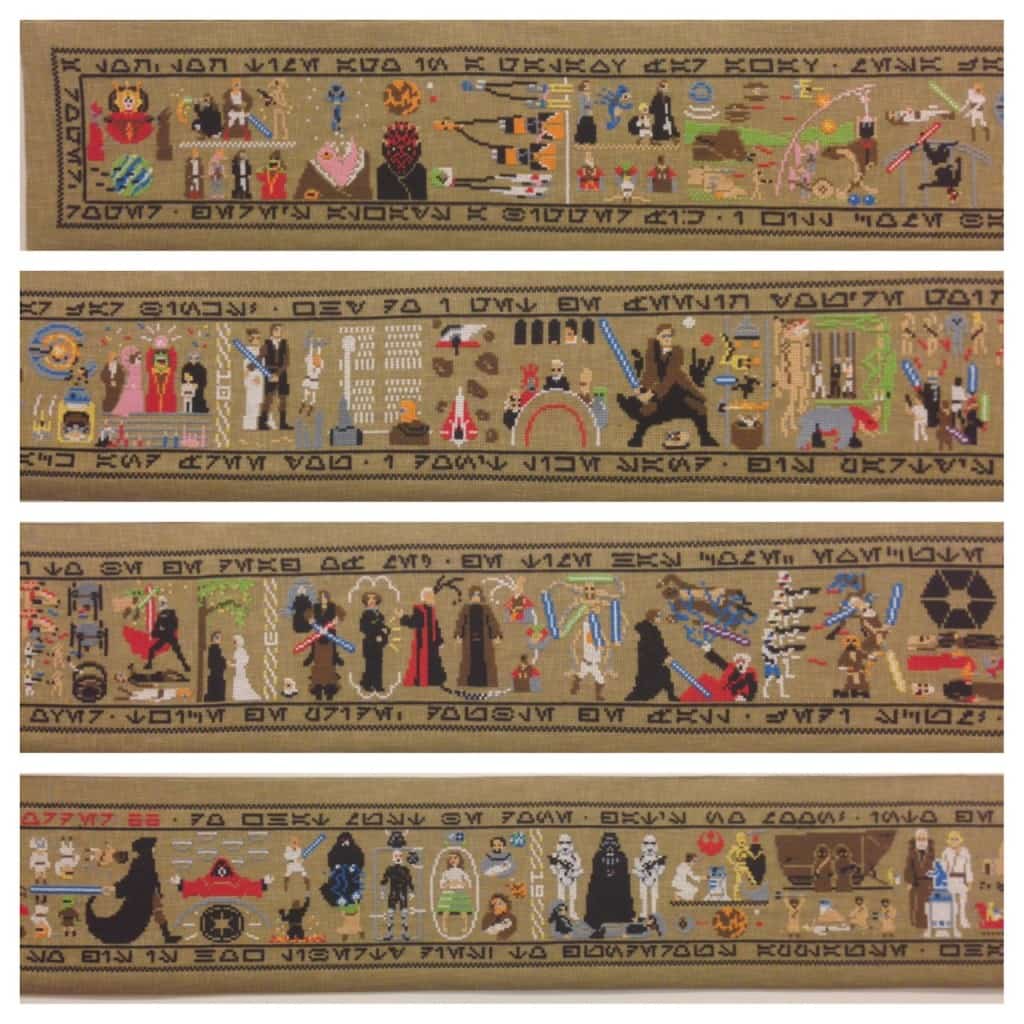 Star Wars Recreated In Cross Stitch Tapestry