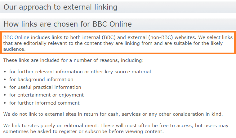 BBC-linking-policy